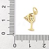 Brass Micro Pave Cubic Zirconia Pendants KK-Z120-57B-02-3