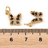 SHEGRACE Brass Micro Pave Cubic Zirconia Charms XGRQ5K654-628G-H-3