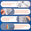 CRASPIRE 2 Sets 2 Style Non-Woven Embroidery Aid Drawing Sketch DIY-CP0009-94-6