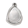 304 Stainless Steel Pendant Cabochon Settings SA-CBA9B1E-01B-P-1