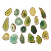 Natural Agate Slices Big Pendants G-E022-1-2