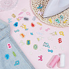 40Pcs Computerized Embroidery Polyester Iron on/Sew on Patches PATC-WH0021-071-4