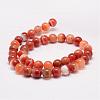 Natural Striped Agate/Banded Agate Bead Strands G-K153-B35-10mm-2