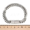 201 Stainless Steel Multi-strand Bracelets LS-BJEW-H633-02P-3