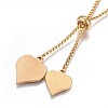 304 Stainless Steel Pendant Necklaces NJEW-P252-04G-3