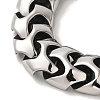 304 Stainless Steel Link Chain Bracelets for Women Men BJEW-Q341-12AS-2