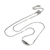 304 Stainless Steel Serpentine Chain Necklaces NJEW-K255-33P-4