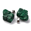 Synthetic Malachite Pendants G-B127-05P-01-2