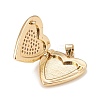 Brass Micro Pave Cubic Zirconia Locket Pendants KK-A161-47G-3