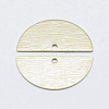 Brass Semi Circle Pendant KK-G331-58G-NF-2