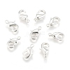 Silver Color Plated Brass Lobster Claw Clasps X-KK-902-S-NF-2