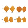 40Pcs 4 Styles Opaque Resin Pendants CRES-CJ0001-45-2