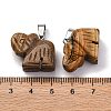 Natural Picture Jasper Pendants G-B127-05P-09-4