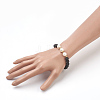 Natural Lava Rock Beads Stretch Bracelets BJEW-JB03880-01-4