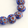 Handmade Millefiori Glass Beads Strands X-LK-R004-03E-1