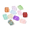 Transparent Spray Painted Glass Beads GLAA-I050-08-1