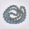 Electroplate Glass Beads Strands X-EGLA-T017-05C-2