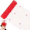Elastic Polyester Deco Mesh Ribbons DIY-GF0009-01C-1