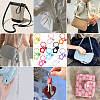 20Pcs 10 Colors Zinc Alloy Keychains KEYC-BBC0001-16-6