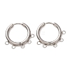 304 Stainless Steel Hoop Earring Findings STAS-D183-02B-P-1