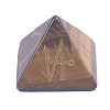 Pyramid Reiki Natural Tiger Eye Display Decorations DJEW-PW0013-41F-1