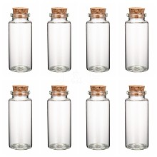 Glass Jar Glass Bottles Bead Containers AJEW-S074-02G