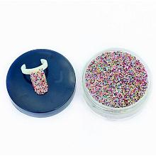 50g Rainbow Mixed Translucence DIY 3D Nail Art Decoration Mini Glass Beads MRMJ-N001-01
