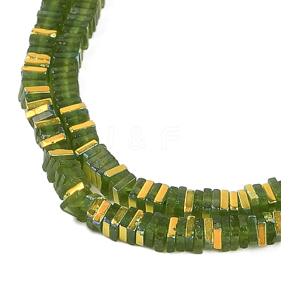 Electroplate Glass Beads Strands GLAA-B023-01A-02-1