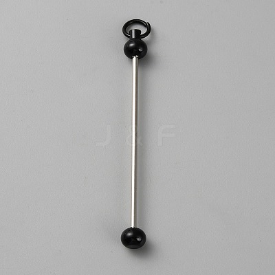 Iron Bar Beadable Keychain for Jewelry Making DIY Crafts IFIN-SZC0005-01A-05-1