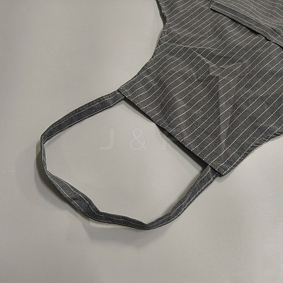 Stripe Cotton Sleeveless Apron AJEW-WH20075-004-1