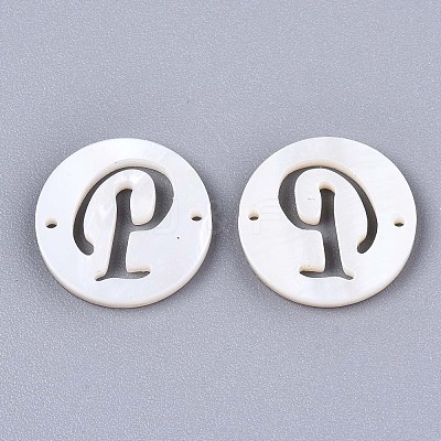 Natural Freshwater Shell Links Connectors SHEL-S276-120P-1
