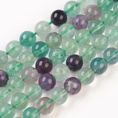 Natural Fluorite Bead Strands G-D840-56-8mm-AB-1