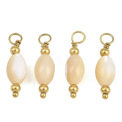 Natural Freshwater Shell Pendants SH-CBA5EEC-01G-1