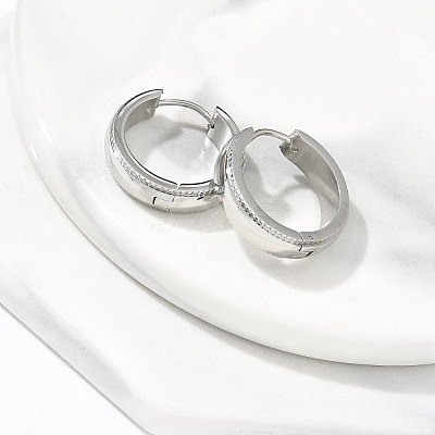 304 Stainless Steel Hoop Earrings for Women EJEW-C096-59P-1