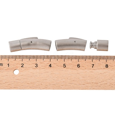 304 Stainless Steel Bayonet Clasps STAS-C041-01-1