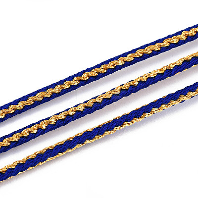 11M Polycotton Metallic Braided Cord OCOR-N008-01B-1