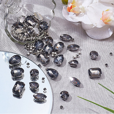 156Pcs 7 Styles Sew on Rhinestone DIY-SP0007-30A-1