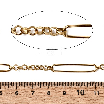 304 Stainless Steel Oval Link Chains CHS-K018-41G-1