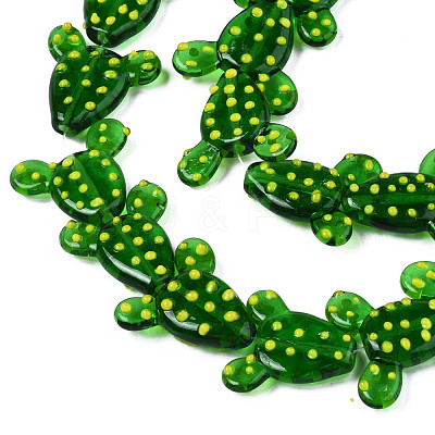 Handmade Bumpy Lampwork Beads Strands LAMP-T017-03-1