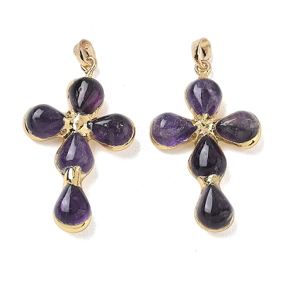Natural Amethyst Pendants GG-CBA9F30-02G-13-1