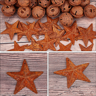 40Pcs 2 Styles Iron Pendants IFIN-CN0001-01-1