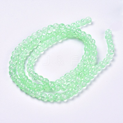 Crackle Glass Beads Strands X-CCG-Q001-8mm-A28-1