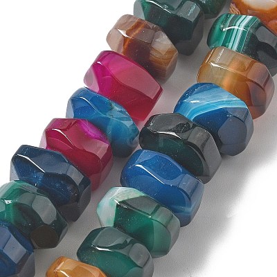 Natural Agate Beads Strands G-K392-A21-1