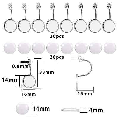 DIY Earring Makings DIY-SC0008-90P-14mm-1