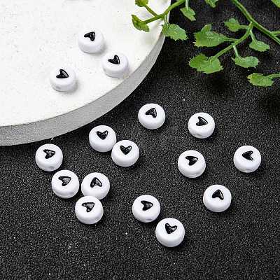 Flat Round Acrylic Beads LS-MACR-PB37C9070-3-1