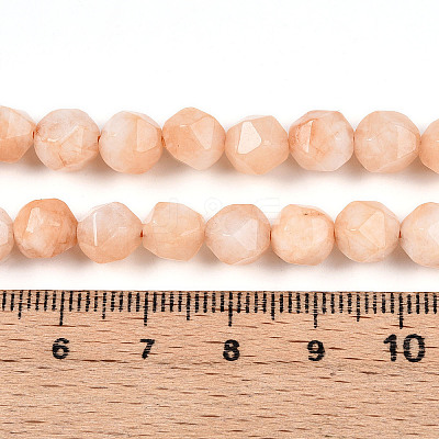 Dyed Natural White Jade Beads Strands G-T139-8mm-46T-1