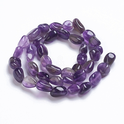 Natural Amethyst Beads Strands G-G841-A02-1