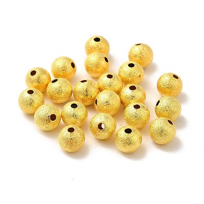 Brass Textured Beads EC225-G-1
