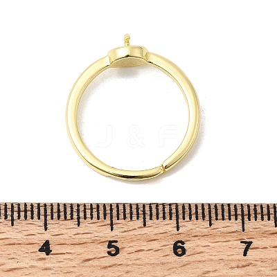 Brass Adjustable Finger Ring Setting KK-P343-02G-1