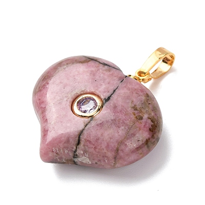 Natural Rhodonite Pendants G-B188-02G-08-1